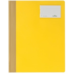 Skoroszyt A4 z kolorową okładką szerokość ponadstandardowa wykonany z PCW żółty /250004/