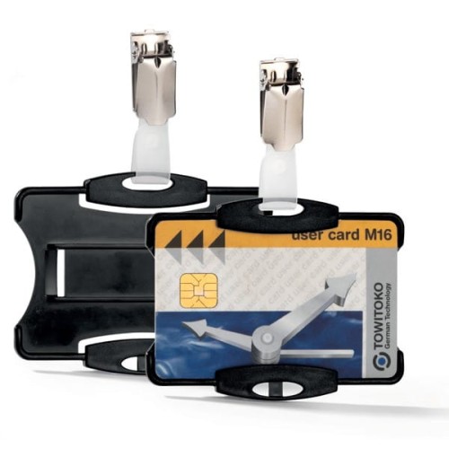 Identyfikator do kart 54x85 z klipem DURABLE czarny 25 sztuk.jpg