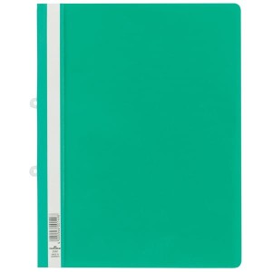 Skoroszyt A4 z możliwością wpięcia do segregatora wykonany z PCV  zielony /258005/