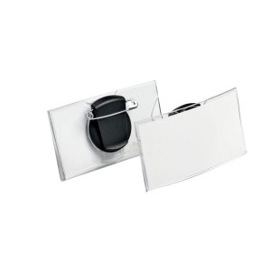 Identyfikator z kombi-klipem z tworzwa 40x75mm 25 sztuk /812419/