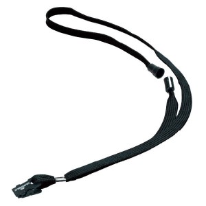 Smycz do identyfikatorów DURABLE z zapięciem zabezpieczającym 10mm czarna10 sztuk  /811901/