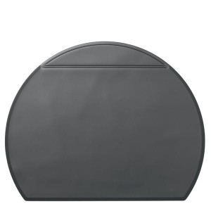 Podkład na biurko 650x520mm DURABLE półokrągły z transparentną nakładką czarny 1szt /729001/