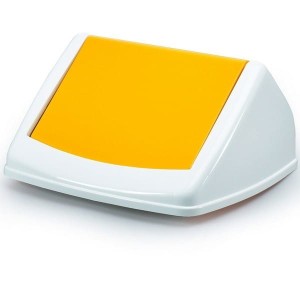 Pokrywa do pojemnika DURABLE DURABIN FLIP-LID SQUARE 40 żółty /1801574013/