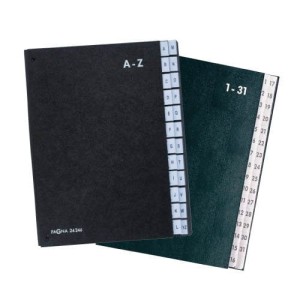 Teczka Do Podpisu Skorowidz A-Z Czarna Pagna z Durable /P2424604/