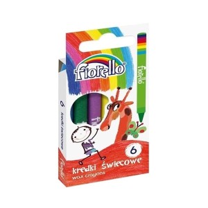 Kredki świecowe 6 kolorów FIORELLO  /170-1381/