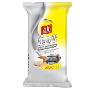 Ściereczki nawilżane antybakteryjne JAN NIEZBĘDNY 40szt. /62462/