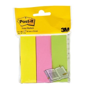 Zakładki indeksujące POST-IT 26x76 kpl 3szt /3M-UU009543354/
