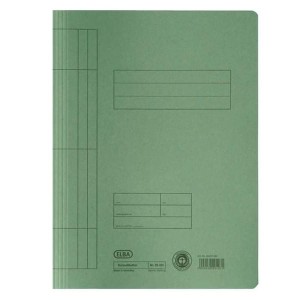 Skoroszyt kartonowy A4 250g ELBA pełny zielony 1szt. /100090781/