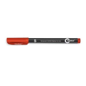 Marker foliopis CD TAURUS S 0,4mm, czerwony /TCD-03/