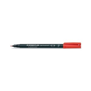 Marker Foliopis/do Cd 0,6mm F okrągły Staedtler Lumocolor czerwony /S318-2/