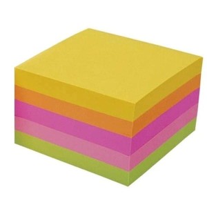 Notes samoprzylepny 75x75mm (76x76mm) 450 kartek neon mix kolorów PULLMAN /P0007/