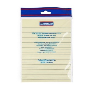 Notes samoprzylepny 150x203mm 50 kartek w linię żółty /7596001PL-99/