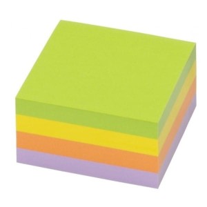 Notes samoprzylepny 75x75mm (76x76mm) 400 kartek intensywny mix kolorów TRES 1szt. /KOSSP7575/