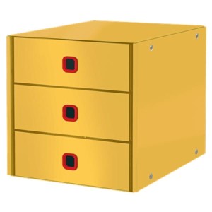 Pojemnik LEITZ CLICK  STORE COSY z 3 szufladami żółty /53680019/