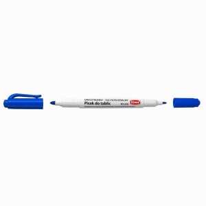 Marker suchościeralny okrągły 0,8 i 1,5mm TOMA 270 dwustronny niebieski 1szt. /270-12/