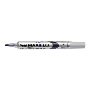 Marker suchościeralny i do flipchartu z tłoczkiem okrągły 1,1-2,2mm PENTEL MAXIFLO MWL5S niebieski /MWL5SC/