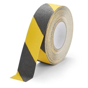 Taśma antypoślizgowa do znakowania DURABLE DURALINE GRIP 75mm x 0,7mm x 15m żółto-czarna /1085130/