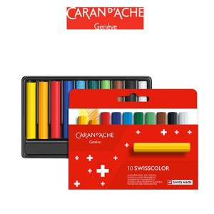 Kredki woskowe (świecowe) 10 kolorów SWISSCOLOR CARAN D'ACHE/CD7002-810/