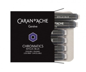 Naboje do piór CARAN D'ACHE CHROMATICS IDYLLIC BLUE niebieskie 6szt. /CD8021-140/