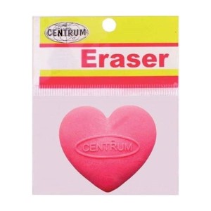 Gumka do mazania syntetyczna HEART CENTRUM 35x35mm 1szt. /82434/