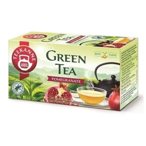 Herbata zielona kopertowana TEEKANNE GREEN TEA pomegranate 20szt /71034/
