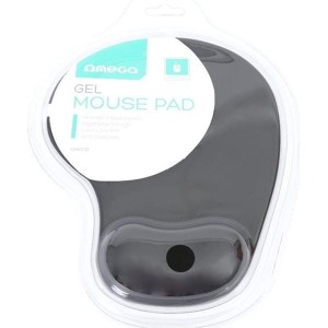 Podkładka żelowa pod mysz i nadgarstek OMEGA czarna OMPGB 1szt. /42125/