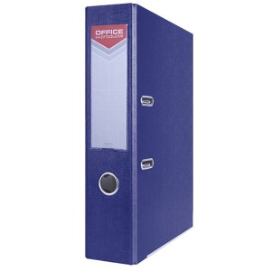 Segregator OFFICE PRODUCTS A4/75 z szyną officer granatowy /21011221-03/