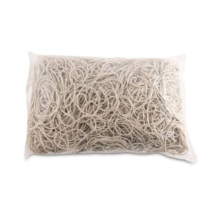 Gumki  recepturki 50x1,5x3,0mm dł. 8cm OFFICE PRODUCTS białe 1KG /18105039-14/