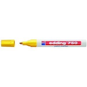 Marker olejowy okrągły  2,0-4,0mm EDDING 750 żółty 1szt. /ED-750005/