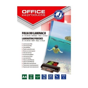 Folia do laminowania A4 216x303mm 125mic OFFICE PRODUCTS 100szt  /20325435-90/