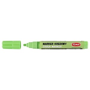 Marker kredowy ścierany na mokro okrągły 4,5mm TOMA 292 pastelowy zielony