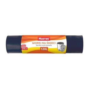 Worki na śmieci 120l Master LDPE 25 szt. czarne
