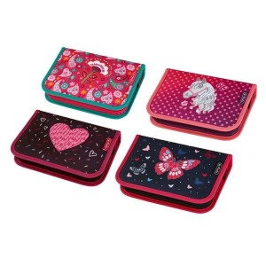 Piórnik z jedną przegrodą bez wyposażenia GIRLS MIX 2 HERLITZ 1szt. /50025985/