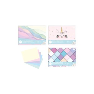 Blok rysunkowy kolorowy A4/80g 10 kartek barwiony w masie pastelowy INTERDRUK 1szt. /BLRKPAS/