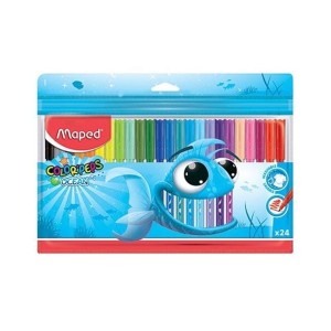 Pisaki 24 kolory MAPED COLOR'PEPS OCEAN ZIP etui 24szt. /845722/