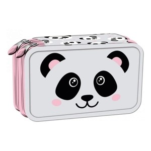 Piórnik podwójny z wyposażeniem PC4 PANDA GREY 1szt.