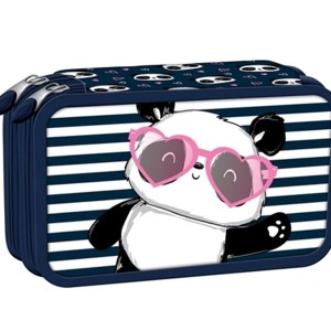 Piórnik podwójny z wyposażeniem PC4 LOVE PANDA 1szt.