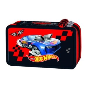 Piórnik potrójny z wyposażeniem HOT WHEELS 1szt.