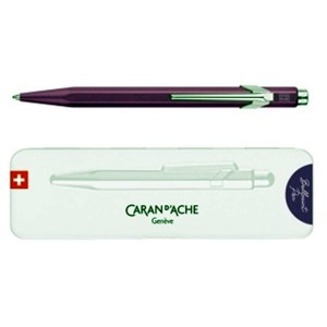 Długopis automatyczny CARAN D ACHE 849 COLORMAT-X M w pudełku fioletowy 1szt. /CD849-605/