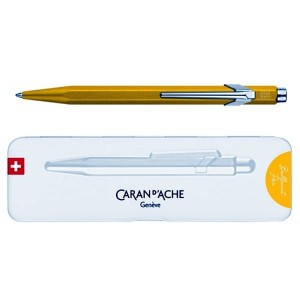 Długopis automatyczny CARAN D ACHE 849 COLORMAT-X M w pudełku żółty 1szt. /CD849-743/