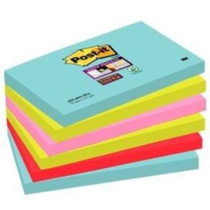 Notes samoprzylepny 76x127mm 6X90 kartek 655-6SS-mia paleta MIAMI 3M POST-IT SUPER STICKY /3M-70005291631/