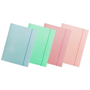 Teczka z gumką A4 lakierowana 300g OFFICE PRODUCTS pastel mix kolorów /21191271-99/