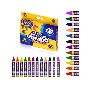 Kredki świecowe JUMBO 12 kolorów ASTRA /316118005/