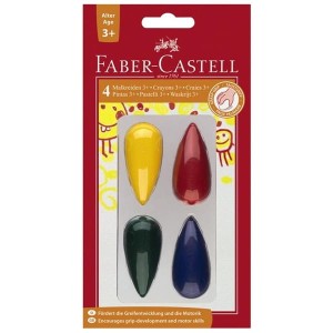 Kredki świecowe 4 kolory FABER-CASTELL /120405 FC/