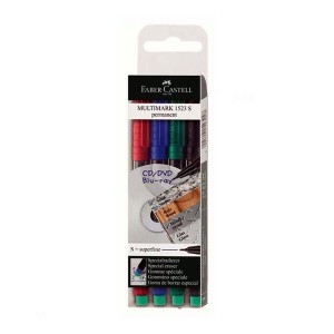 Marker foliopis S FABER CASTELL Multimark w etui 4kolory /152304fc/