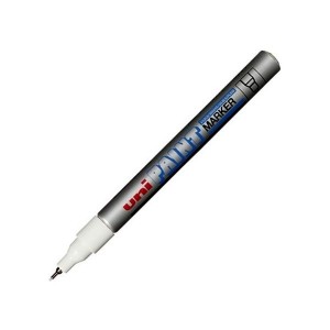 Marker olejowy igłowa 0,8mm UNI PX-203 srebrny /UNPX203/DSR/