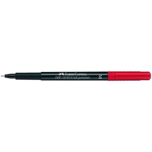 Marker foliopis/do cd 1mm M okrągły FABER CASTELL MULTIMARK czerwony /152521FC/