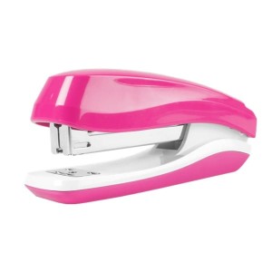 Zszywacz do 25 kartek na zszywki 24/6 26/6 TETIS GV114 różowy 1szt.  /GV114-R/