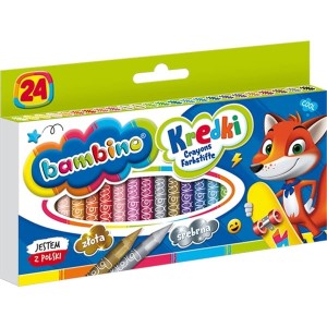 Kredki świecowe BAMBINO 24 kolory