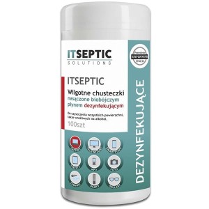 Ściereczki nawilżane czyszcząco-dezynfekujące ITSEPTIC duża tuba 100szt. /ITS-917546/
